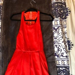 Coral cocktail dress